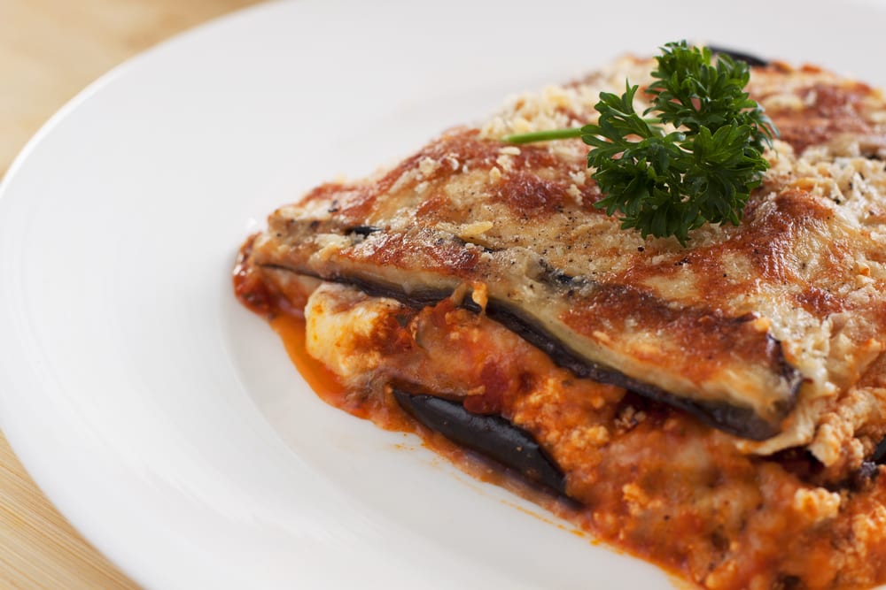 aubergine lasagne